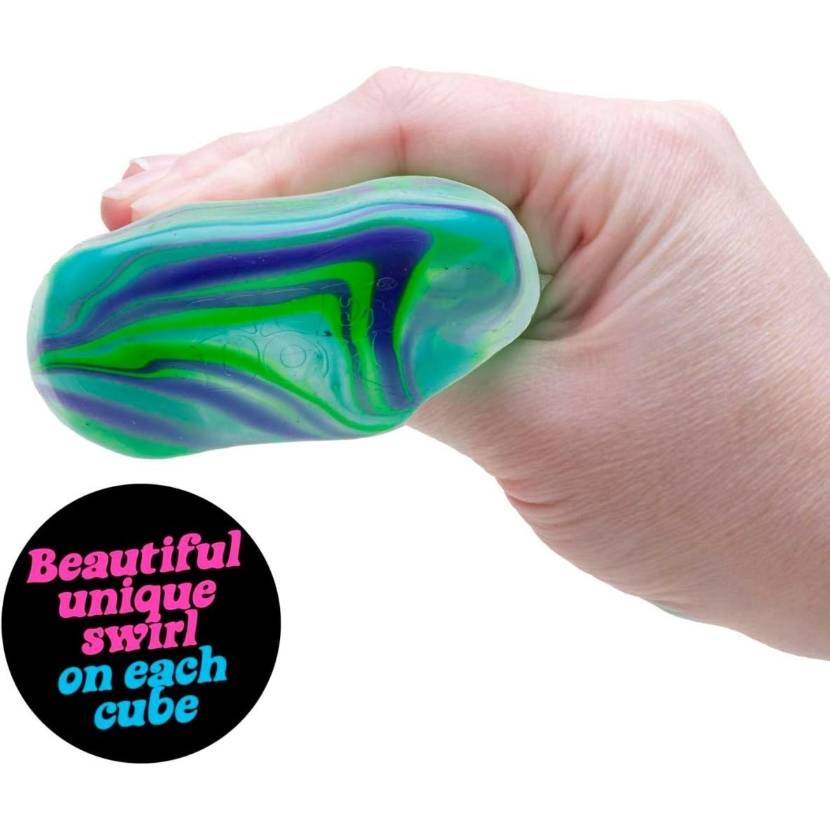 NeeDoh Nice Cube Swirl – Solid Squish – Assorted - Image 6
