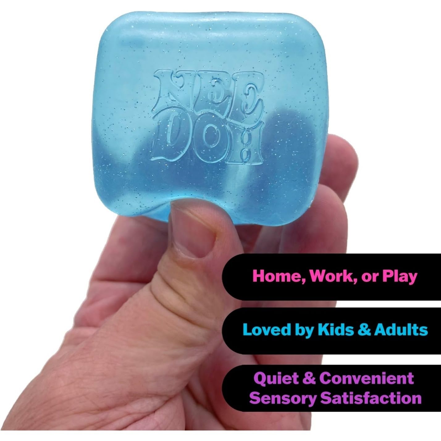 NeeDoh Nice Cube – Solid Squish – Purple - Image 3