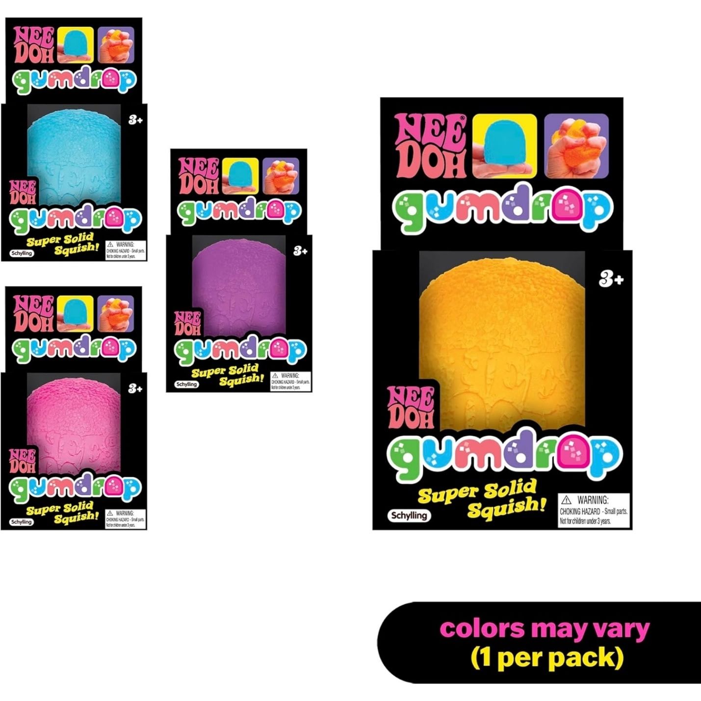 NeeDoh Gumdrop – Textured Sensory Toy – 2.5″ - Image 2